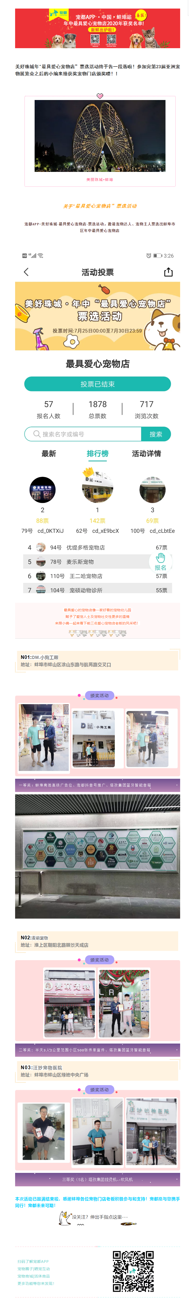 喜報(bào)！2020年寵都APP?中國(guó)?美麗珠城?蚌埠站---最具愛心寵物店獲獎(jiǎng)名單新鮮出爐啦！